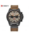 Nowy CURREN 8314 męskie zegarki Top marka luksusowe mężczyźni wojskowy sportowy zegarek skórzany zegarek kwarcowy zegarek erkek 