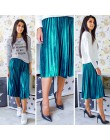 Damskie Vintage jesienno-zimowa damska aksamitna spódnica z wysokim stanem elegancka seksowna chuda czarna plisowana spódnica ko