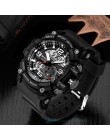 Marka sanda Wrist Watch mężczyźni zegarki wojskowe armii styl sportowy zegarek podwójny wyświetlacz zegarek męski dla mężczyzn z