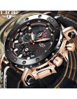 Relogio Masculino 2020 nowy LIGE LIGE Sport męskie zegarki z chronografem Top marka dorywczo skóry wodoodporny zegarek Quartz z 