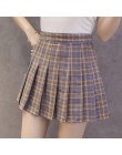 XS-3XL kobiety spódnica styl Preppy wysokiej talii eleganckie szwy spódnice lato Student plisowana spódnica kobiety słodkie słod