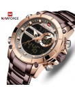 NAVIFORCE Hot mężczyźni zegarki moda Casual Bussiness zegarek kwarcowy mężczyźni chronograf wojskowy zegarek ze stali nierdzewne