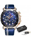 Relogio Masculino 2020 nowy LIGE LIGE Sport męskie zegarki z chronografem Top marka dorywczo skóry wodoodporny zegarek Quartz z 