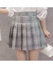 XS-3XL kobiety spódnica styl Preppy wysokiej talii eleganckie szwy spódnice lato Student plisowana spódnica kobiety słodkie słod