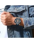 Zegarek curren męskie zegarki Top marka luksusowe męskie skórzane wodoodporne chronograf mężczyźni Sport zegar kwarcowy Relogio 