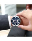 CURREN męski zegarek luksusowej marki niebieski kwarc zegarek sportowy chronograf zegar męski pasek ze stali nierdzewnej moda ze