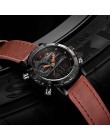 Męskie zegarki do luksusowej marki mężczyźni skórzane zegarki sportowe NAVIFORCE męska kwarcowy LED cyfrowy zegar wodoodporny wo