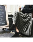 Nowy 2019 jesień i zima wysokiej zwężone Skinny kobiet aksamitna spódnica plisowana spódnica plisowana spódnica darmowa wysyłka