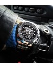 Forsining 2019 ze stali nierdzewnej wodoodporne męskie zegarki szkieletowe Top marka luksusowe przezroczyste mechaniczne sportow