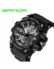 SANDA 759 sportowe męskie zegarki Top marka luksusowy wojskowy zegarek quartz mężczyzn wodoodporna S Shock zegarki na rękę relog