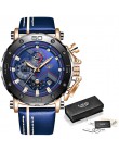 2020 nowy LIGE męskie zegarki Top marka luksusowe duże Dial wojskowy kwarcowy zegarek na co dzień skóra wodoodporna Sport chrono