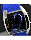 Modny zegarek męski unikalne LED zegarek cyfrowy mężczyźni zegarek elektroniczny Sport zegarki zegar montre homme erkek kol saat