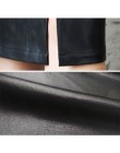 Aachoae czarna PU skórzana spódnica kobiet 2020 nowa Midi Sexy wysokiej talii Bodycon spódnica z rozcięciem ołówkowa do biura sp
