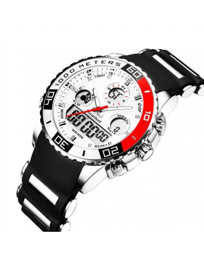 Najlepsze marki zegarki luksusowe męskie gumowe LED cyfrowy męski zegarek kwarcowy człowiek sportowy wojskowy zegarek na rękę er