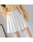 XS-3XL kobiety spódnica styl Preppy wysokiej talii eleganckie szwy spódnice lato Student plisowana spódnica kobiety słodkie słod