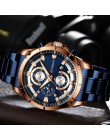 CURREN kreatywny Design zegarki mężczyźni luksusowy zegarek kwarcowy z chronograf ze stali nierdzewnej Sport zegarek męski zegar