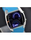 Modny zegarek męski unikalne LED zegarek cyfrowy mężczyźni zegarek elektroniczny Sport zegarki zegar montre homme erkek kol saat