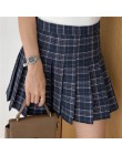 XS-3XL kobiety spódnica styl Preppy wysokiej talii eleganckie szwy spódnice lato Student plisowana spódnica kobiety słodkie słod