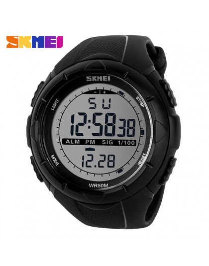 SKMEI moda proste Sport watch wojskowi zegarki budzik odporny na wstrząsy wodoodporny zegarek cyfrowy reloj hombre 1025