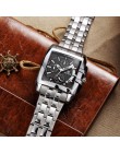 MEGIR męska duża tarcza luksusowa tarcza marki zegarki kwarcowe kreatywny biznes zegarki sportowe ze stali nierdzewnej mężczyźni