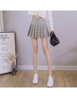 XS-3XL kobiety spódnica styl Preppy wysokiej talii eleganckie szwy spódnice lato Student plisowana spódnica kobiety słodkie słod