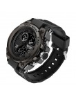 SANDA męskie zegarki czarny sportowy zegarek LED cyfrowy 3ATM wodoodporne zegarki wojskowe S Shock męski zegar relogios masculin
