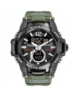 SMAEL Sport Watch mężczyźni zegarki wodoodporny 50M zegarek Relogio Masculino duża tarcza kwarcowy cyfrowy wojskowy armia zegar 