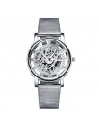 Moda SOXY zegarek srebrny i złoty luksus Hollow stalowe zegarki mężczyźni kobiety Unisex Hombre zegarek kwarcowy zegar Retro Rel