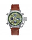 AMST wojskowy zegarki nurkowania 50M Nylon i skórzany pasek led zegarki mężczyźni Top marka luksusowy zegarek kwarcowy reloj hom