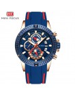 MINI FOCUS męskie zegarki Top marka luksusowa moda Sport zegarek mężczyźni wodoodporny kwarcowy Relogio Masculino silikonowy pas