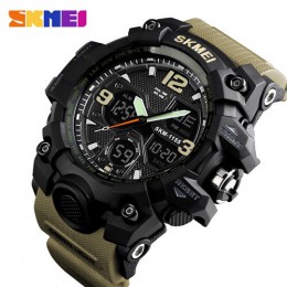 SKMEI Top Luxury Military Army Camo zegarki sportowe mężczyźni zegarek kwarcowy cyfrowy wodoodporny zegarek sportowy męski zegar