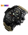 SKMEI Top Luxury Military Army Camo zegarki sportowe mężczyźni zegarek kwarcowy cyfrowy wodoodporny zegarek sportowy męski zegar