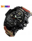 SKMEI Top Luxury Military Army Camo zegarki sportowe mężczyźni zegarek kwarcowy cyfrowy wodoodporny zegarek sportowy męski zegar