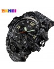 SKMEI Top Luxury Military Army Camo zegarki sportowe mężczyźni zegarek kwarcowy cyfrowy wodoodporny zegarek sportowy męski zegar