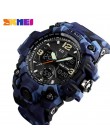 SKMEI Top Luxury Military Army Camo zegarki sportowe mężczyźni zegarek kwarcowy cyfrowy wodoodporny zegarek sportowy męski zegar