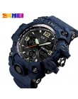 SKMEI Top Luxury Military Army Camo zegarki sportowe mężczyźni zegarek kwarcowy cyfrowy wodoodporny zegarek sportowy męski zegar