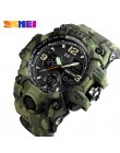 SKMEI Top Luxury Military Army Camo zegarki sportowe mężczyźni zegarek kwarcowy cyfrowy wodoodporny zegarek sportowy męski zegar