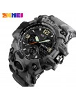 SKMEI Top Luxury Military Army Camo zegarki sportowe mężczyźni zegarek kwarcowy cyfrowy wodoodporny zegarek sportowy męski zegar