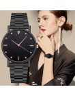 Nowe mody proste kobiety zegarki damskie Casual skórzany Zegarek kwarcowy kobieta zegar Relogio Feminino Montre Femme Zegarek Da