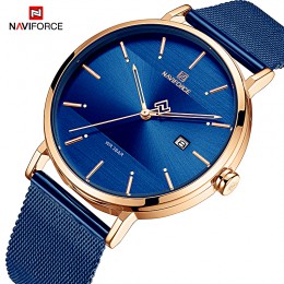 NAVIFORCE kobiety zegarki Top marka luksusowe wodoodporne kobiety zegarek moda pary bransoletka do zegarka donna orologio reloj 