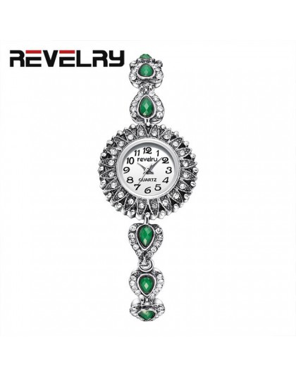 REVELRY Wrist Watch kobiety New Fashion minimalistyczna damska bransoletka ze strasami zegarki zegarki Montre Femme zegarek kwar