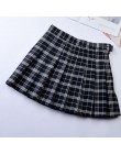 Kobiety spódnica plisowana Harajuku styl Preppy spódnice w kratę mały uroczy japońska szkoła mundury panie Jupe Kawaii spódnica 