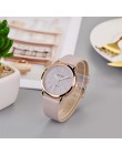 2020 kobiety prosty skórzany pasek do zegarka Casual Ladies zegarki moda minimalizm kwarcowy zegarek Relogio Feminino Reloj Muje