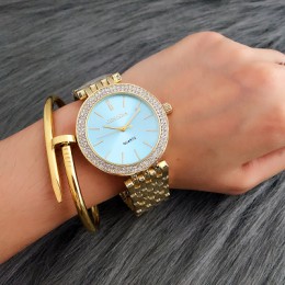 CONTENA moda luksusowe srebrny zegarek kobiet zegarki Rhinestone zegarki damskie zegarek dla pań zegar ze stali nierdzewnej relo