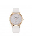 2020 kobiety prosty skórzany pasek do zegarka Casual Ladies zegarki moda minimalizm kwarcowy zegarek Relogio Feminino Reloj Muje