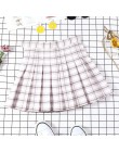 Kobiety spódnica plisowana Harajuku styl Preppy spódnice w kratę mały uroczy japońska szkoła mundury panie Jupe Kawaii spódnica 