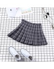 Kobiety spódnica plisowana Harajuku styl Preppy spódnice w kratę mały uroczy japońska szkoła mundury panie Jupe Kawaii spódnica 