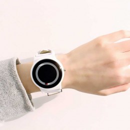 New Arrival Trend bez wskaźnika koncepcja zegarek prosta kreatywna marka kobieta mężczyźni zegarki Relogio Feminino