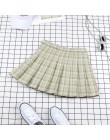 Kobiety spódnica plisowana Harajuku styl Preppy spódnice w kratę mały uroczy japońska szkoła mundury panie Jupe Kawaii spódnica 