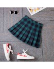 Kobiety spódnica plisowana Harajuku styl Preppy spódnice w kratę mały uroczy japońska szkoła mundury panie Jupe Kawaii spódnica 